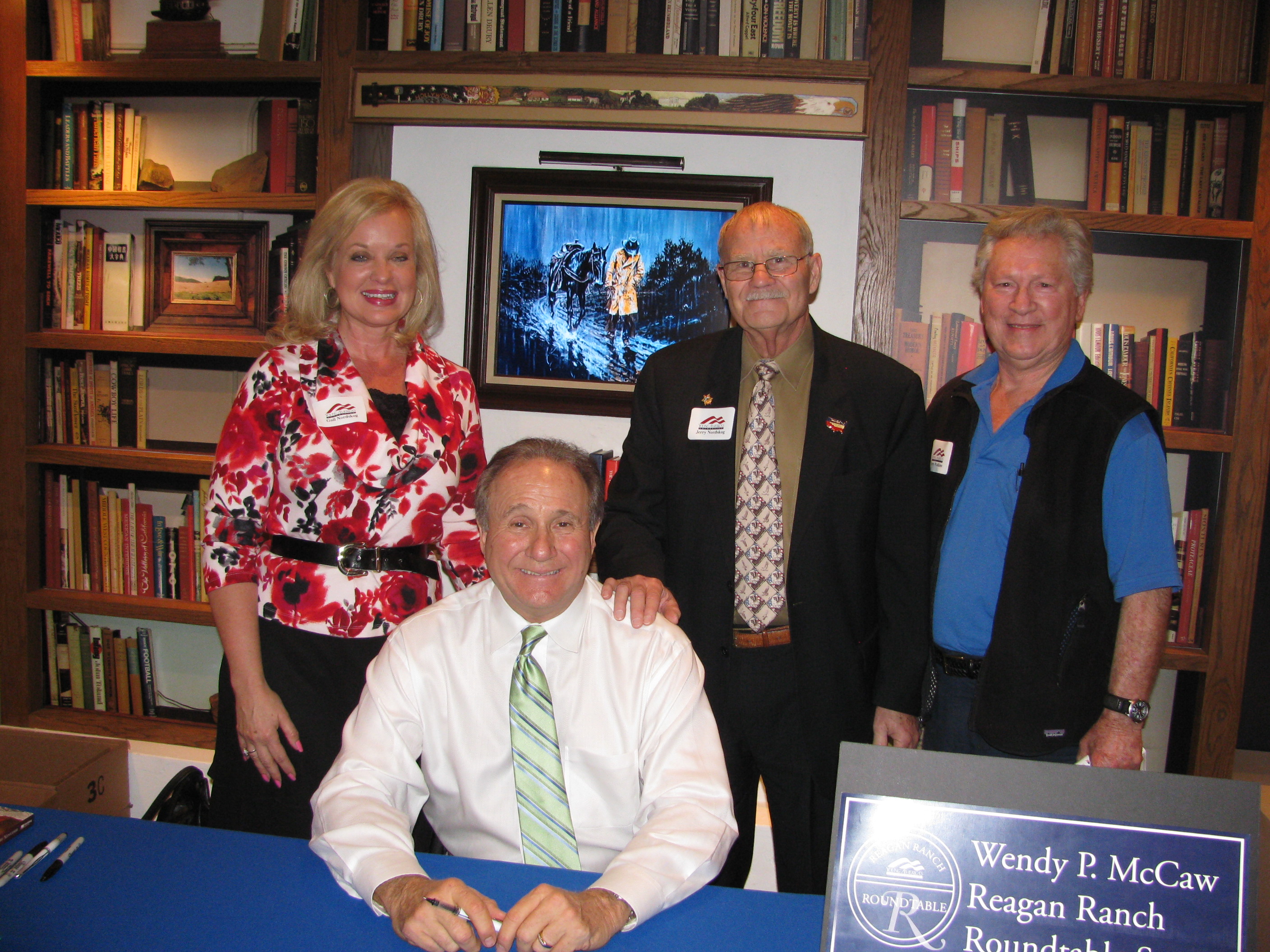 Jerry and Gail with Michael Reagan