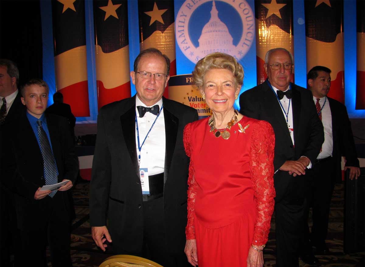 Ted Baehr with Phyllis Schafly