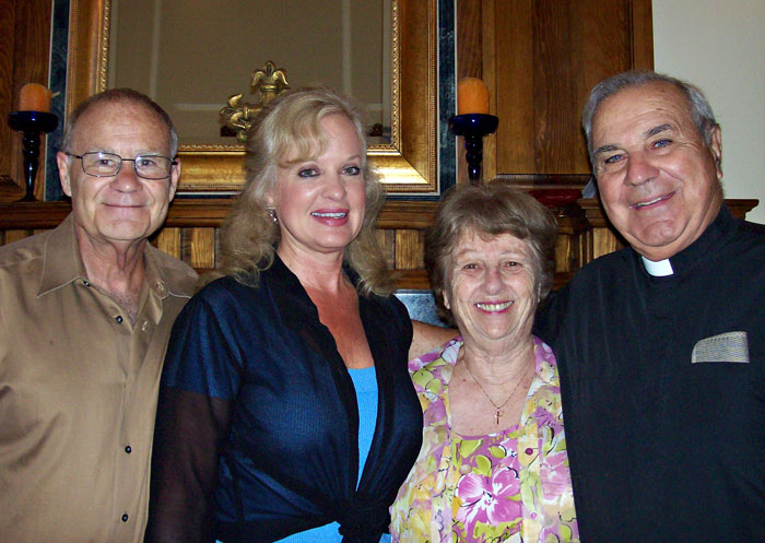 Gail & Jerry with  Father Tom Foster and Audrey