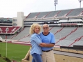 Jerry and Gail at University of Arkansas football stadium