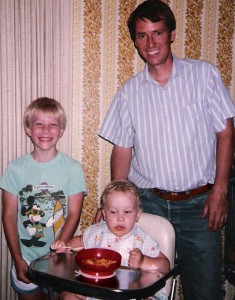 Chris Hoops when pastor of American Christian Heritage Church, Camarillo, CA with his (now adult) sons: Chris, Jr. and Michael.